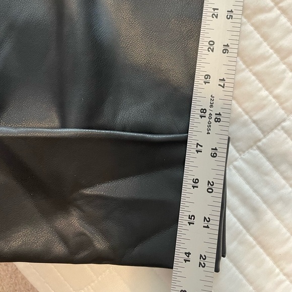 Dorthee Schumacher Pleated Vegan Leather Pants black cropped cuffed HIGH RISE - Picture 16 of 16